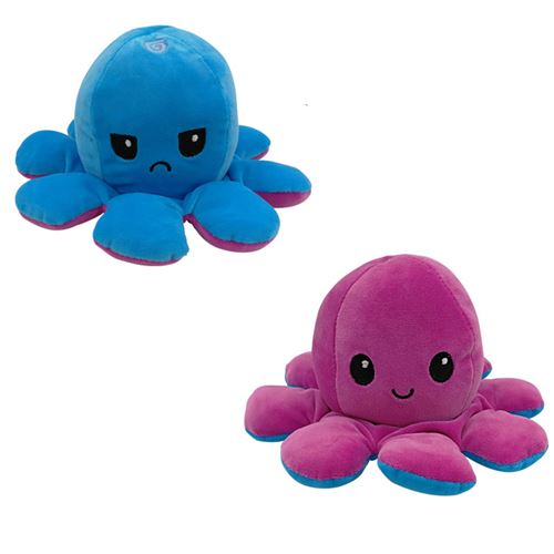 Poupée Octopu Double face Flip Octopu Peluche Chirdren Enfants Cadeaux créatifs de Noël H - Multicolore