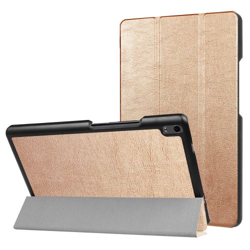Étui de protection tri-pliée avec support pour Lenovo Tab4 8 Plus TB-8704F/N - Or