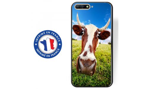 Coque souple pour Huawei Y6 (2018) avec impression Motifs vache