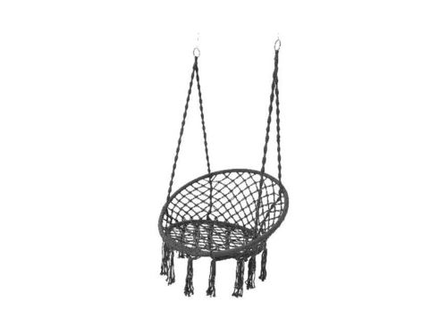 Chaise hamac avec franges - gris