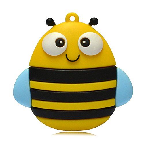 818-TEch No31900080032 clé USB (32 Go) Abeille heureuse jaune