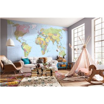 Avoir Images 18 14 Sur Komar Papier Peint World Map Xxl 368 X 248 Cm Xxl4 038 le plus cool par