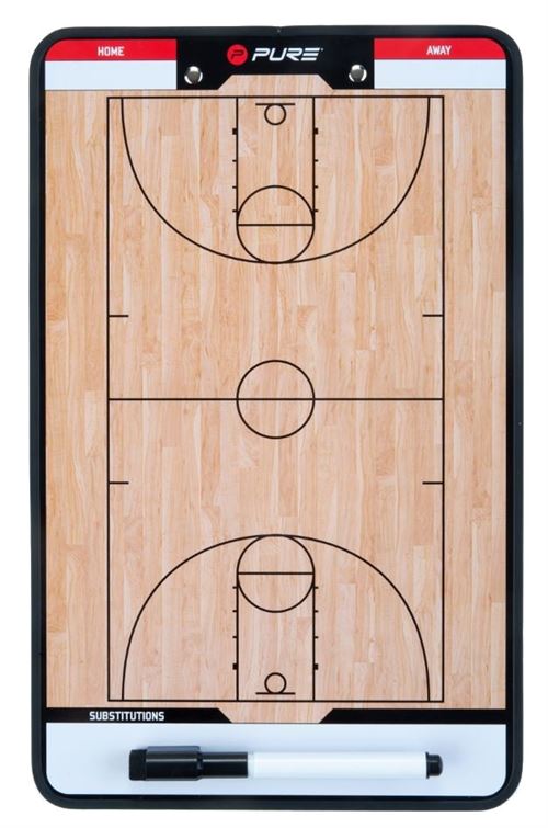 Pure2Improve coachboard basketball 35 x 22 cm marron