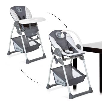 Hauck/Sit N Relax/Chaise Haute Bébé 3 En 1/ Transat Bébé Et Chaise Pour  Enfants/Ave