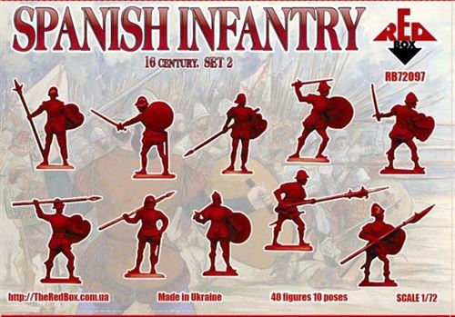 Spanish Infantry, 16th Century, Set 2 - 1:72e - Red Box