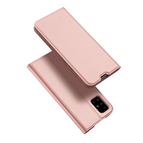 Coque en TPU retourner avec porte-carte or rose pour votre Samsung Galaxy A51