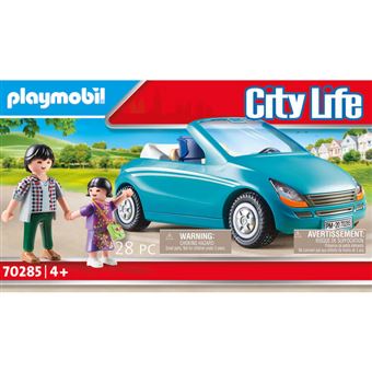 Playmobil City Life 70285 Un père avec sa fille et une décapotable