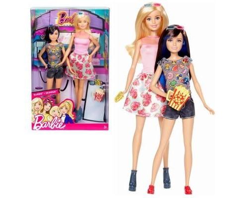 Barbie - Famille 2-Pack Poupées Soeurs Barbie et Skipper cinéma visite