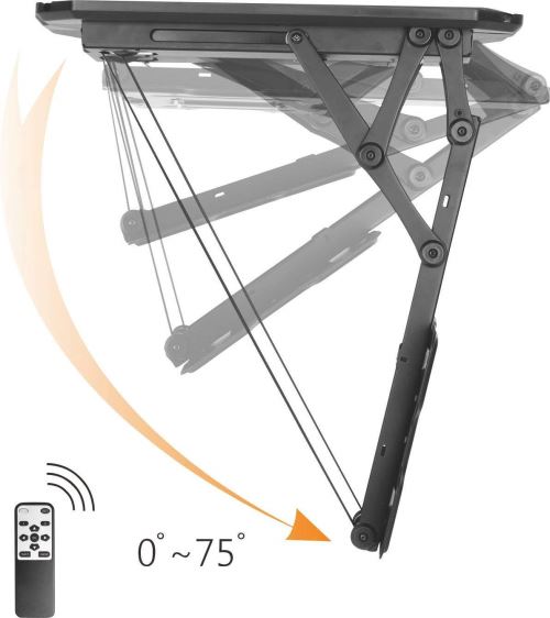 Speaka Support Tv Plafond - Motorisé 23-55 2 Max - Normes Vesa : 75 X 75