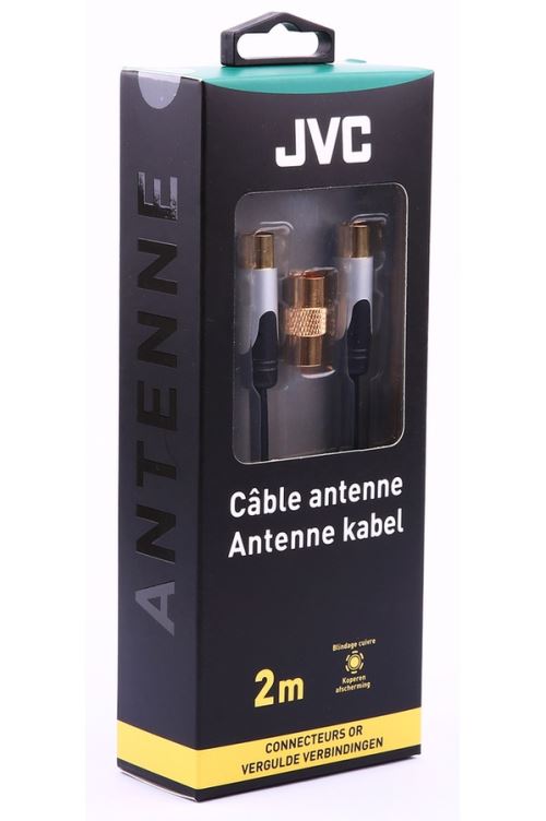 Câble antenne JVC 2 m Noir Connecteurs Or