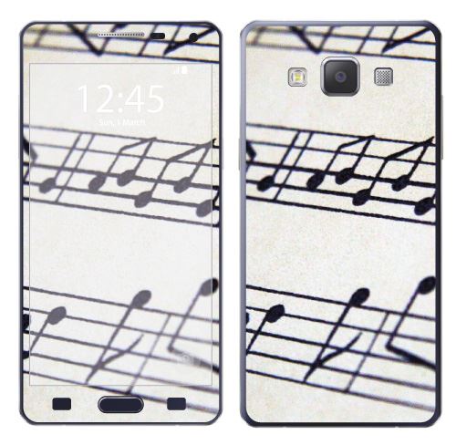 Skin Stickers Pour Samsung Galaxy A5 (sticker : Partition De Musique)