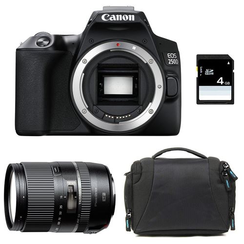 CANON eos 250d + tamron 16-300 vc + sac + carte sd 4go