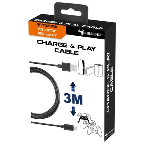 Câble de chargement Type C pour Manette PS5 & Pulse 3D - Achat jeux video  Maroc 