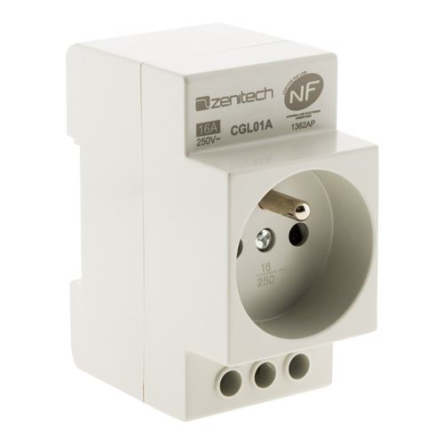 Zenitech - Prise Modulaire 2P+T Nf - Image 1