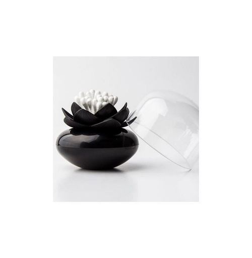 Support cotons tiges - Lotus Noir