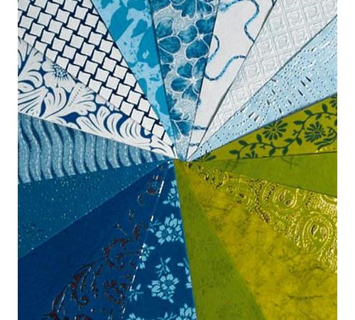 Papier du monde A4 20 feuilles bleu et vert