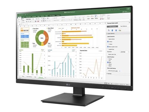 LG 24BN650Y-B - Écran LED - 24" - 1920 x 1080 Full HD (1080p) @ 75 Hz - IPS - 250 cd/m² - 1000:1 - 5 ms - HDMI, DVI-D, DisplayPort - haut-parleurs - noir mat