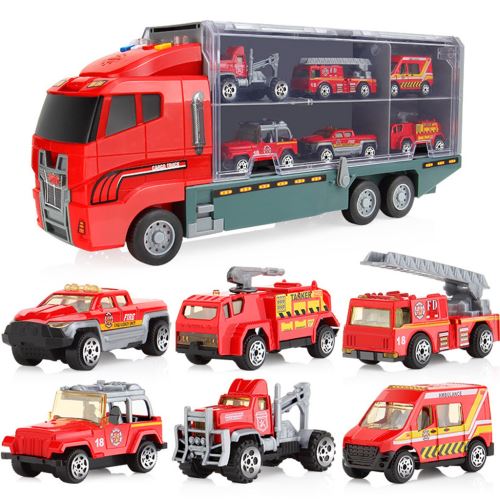 Camion de transport automobile pour enfants, ensemble de jeux, remorque de  transport, véhicule