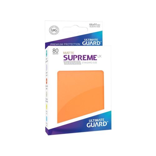 Ultimate Guard - 80 pochettes Supreme UX Sleeves taille standard Orange Mat