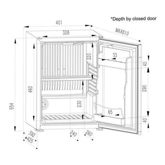 Réfrigérateur bar 32L DOMETIC F, RH440NTE