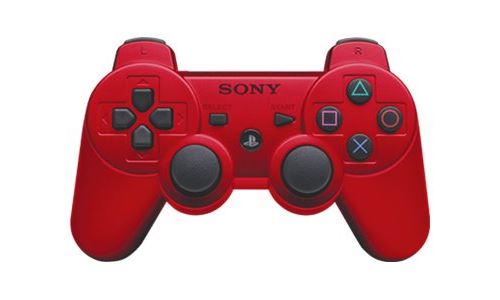 Manette Playstation 3 rouge Dualshock 3 - Manette PS3 rouge Sony Dual Shock 3 État correct - Sony reconditionné disponible sur Fnac