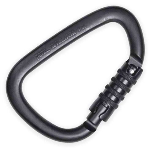 Mousqueton escalade William Triact Lock Petzl Noir
