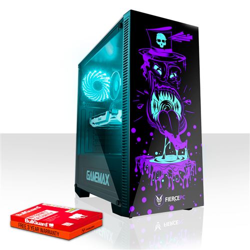 Fierce GOBBLER RGB/RVB PC Gamer - Vite 6 x 4.5GHz Hex-Core Intel Core i7 8700K, Refroidisseur liquide, 240Go SSD, 1To HDD, 16Go 2666MHz DDR4 RAM, NVIDIA GeForce GTX 1080 Ti 11Go 870900