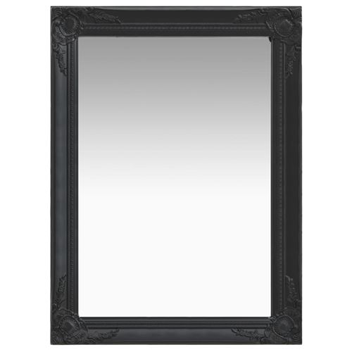 vidaXL Miroir mural style baroque 60x80 cm Noir