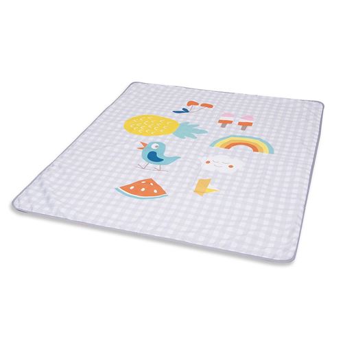 Taf Toys tapis Outdoorde jeu hydrofuge junior 140 cm gris/blanc