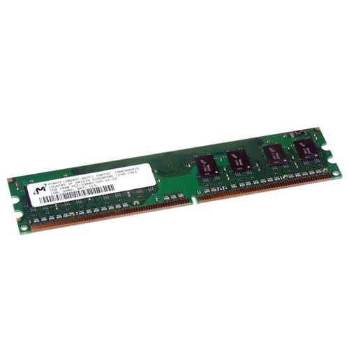 1go ram micron mt8htf12864ay-667e1 240-pin dimm ddr2 pc2-5300u 667mhz 1rx8 cl6