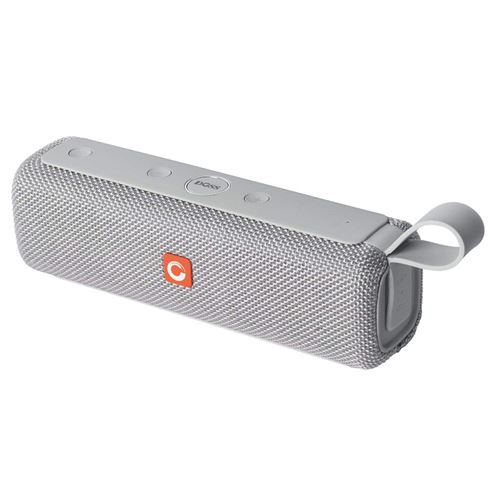 DOSS E-go II Enceinte Bluetooth Waterproof Gris 12W, IPX67, Résistance aux Chocs et Microphone Intégré