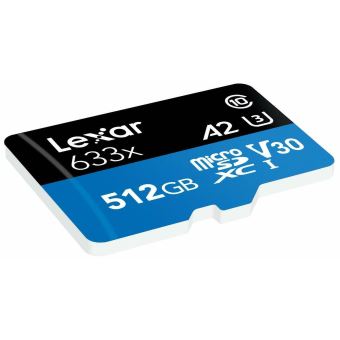 Carte mémoire Lexar Micro SDHC 512Go 633x UHS-I (U1) Class 10