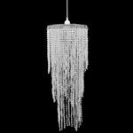 Lustre suspendu - vidaXL - Crystal - 26 x 70 cm - E27 - Style Industriel - Cristal