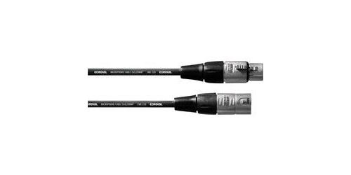 XLR Câble de liaison [1x XLR femelle - 1x XLR mâle] 0.5 m noir Cordial CFM 0,5 FM