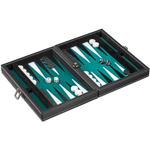 Philos Backgammon Tinos Klein Groen 23x16 5cm