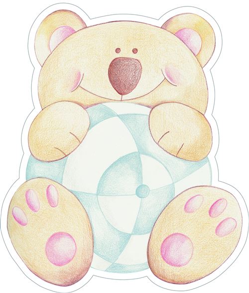 Kids Decor décoration murale en mousse Bear Brothers junior 3 pièces