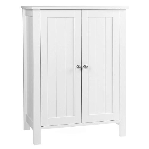 Armoire Scandinave 2 Portes battantes 2 étagère centrales 80*60*30cm Blanc