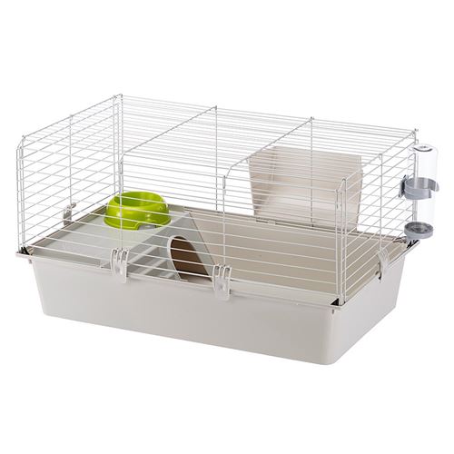 Ferplast - Cage e - cavie 80X1 - 77 x 48 x 42 cm - Gris clair
