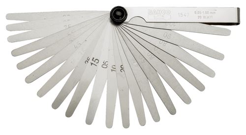 Bahco - Jauge d'épaisseur professionnelle 20 lames, 100 mm - 1547
