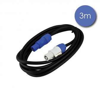 Power Acoustics Cab 2203 - Câble 3m - POWERCON Mâle - POWERCON Femelle - 1