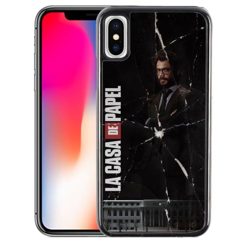 Coque pour iPhone XS casa de papel professeur
