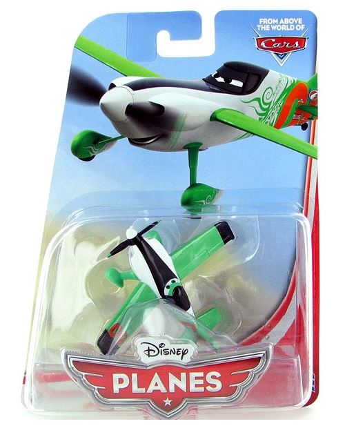 Disney planes : avion blanc et vert zed - avion de chasse - n°x9469 - cars