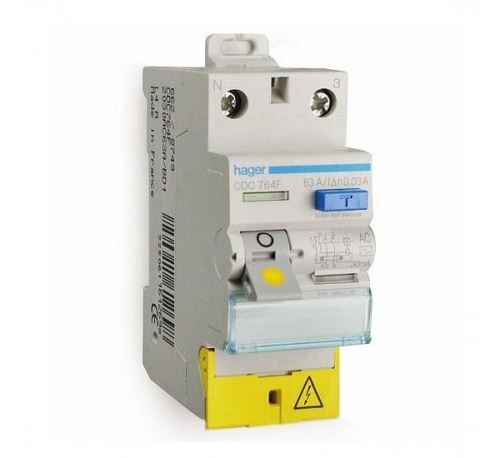 Hager Blanc Interrupteur Différentiel Type Ac 63A - Borne À Vis