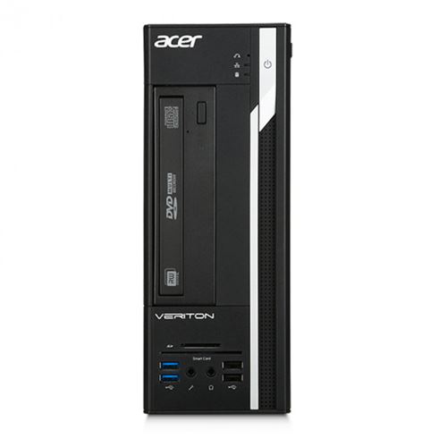 Acer Veriton X2 VX2640G - SFF - Core i3 6100 / 3.7 GHz - RAM 8 GB - SSD 256 GB - DVD-brander - HD Graphics 530 - GigE - Win 10 Pro 64 bits - monitor: geen