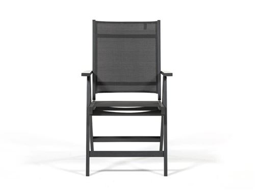 Fauteuil multiposition en acacia FSC CAMBERA Gris