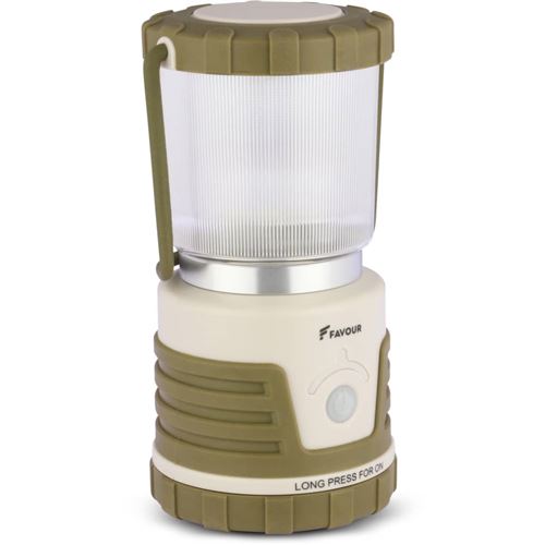 FAVOUR Lanterne de camping ADVENTURER 530 lm Vert et beige L0434