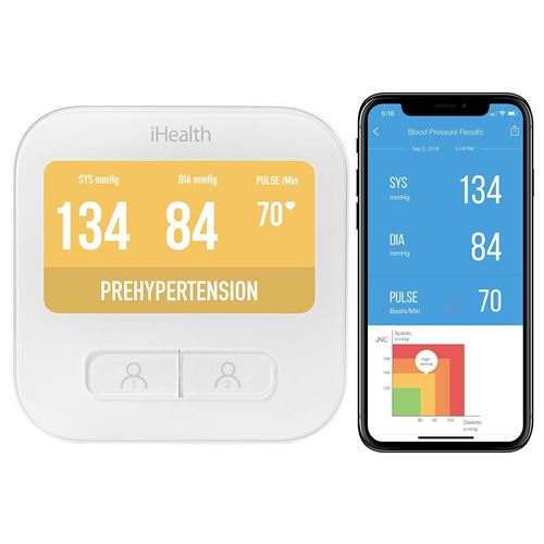 iHealth Clear Moniteur de Tension Artérielle sans Fil Intelligent avec Affichage