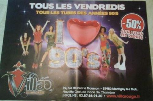 I Love 90 - 60x85 cm - AFFICHE / POSTER