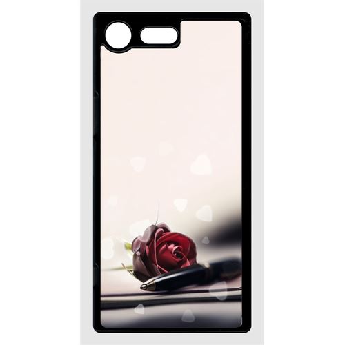 Coque Sony Xperia Xz Premium Stylo Rose Coeur