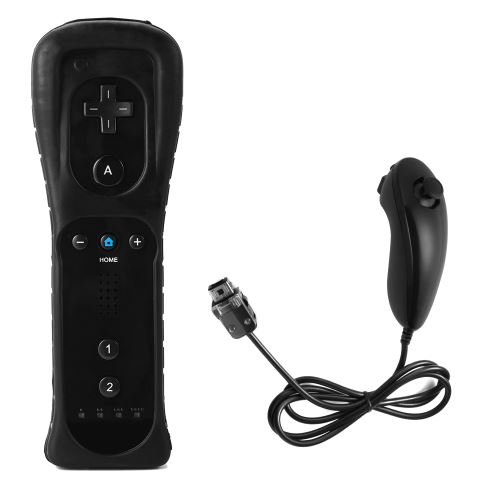 Xcsource 2 En1 Manette Nunchuk Et T&eacute;l&eacute;commande Pour Nintendo Wii Et Wii U Ac443